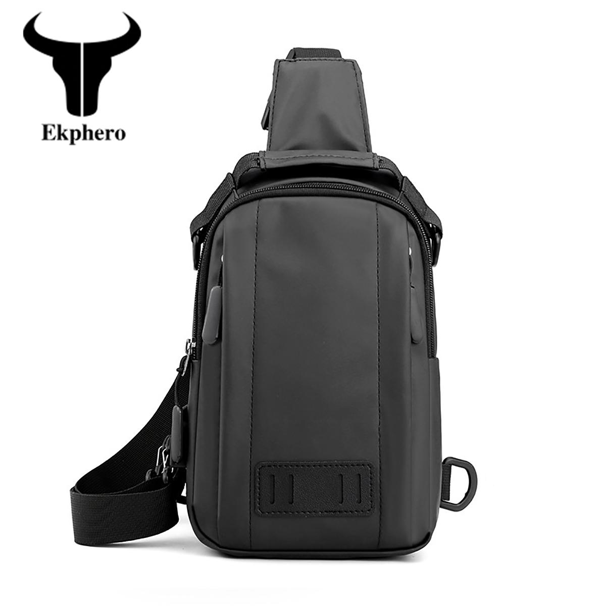 Ekphero большая емкость, водонепроницаемая сумка на плечо для путешествий, USB-порт для зарядки, ткань Оксфорд, модная нагрудная сумка
Ekphero большая емкость, водонепроницаемая сумка на плечо для путешествий, USB-порт для зарядки, ткань Оксфорд, модная нагрудная сумка