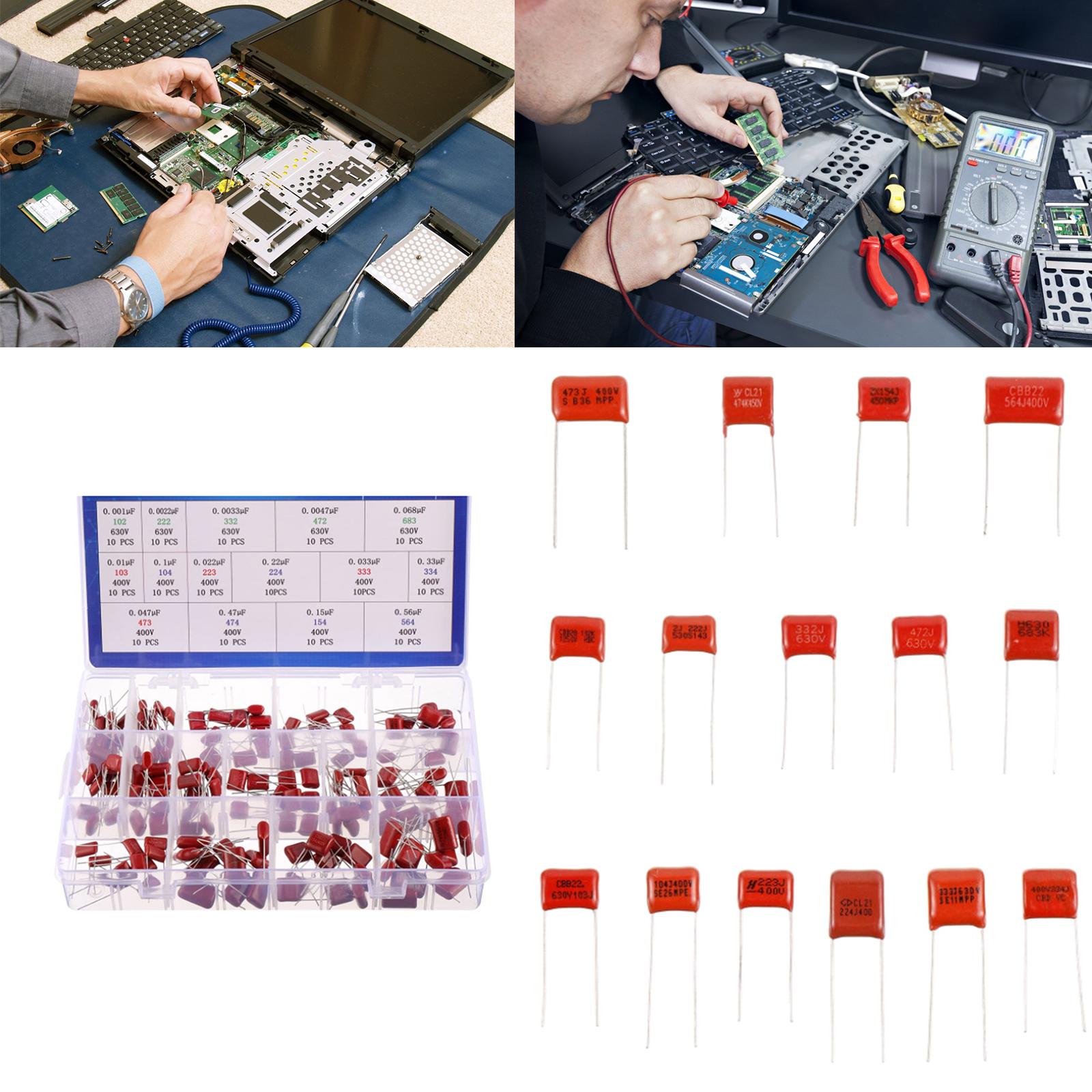 150 шт. комплект металлизированных полипропиленовых полиэфирных пленочных конденсаторов 0,001 мкФ-0,068 мкФ 630 В и 0,01 мкФ-0,56 мкФ 400 В
150 шт. комплект металлизированных полипропиленовых полиэфирных пленочных конденсаторов 0,001 мкФ-0,068 мкФ 630 В и 0,01 мкФ-0,56 мкФ 400 В