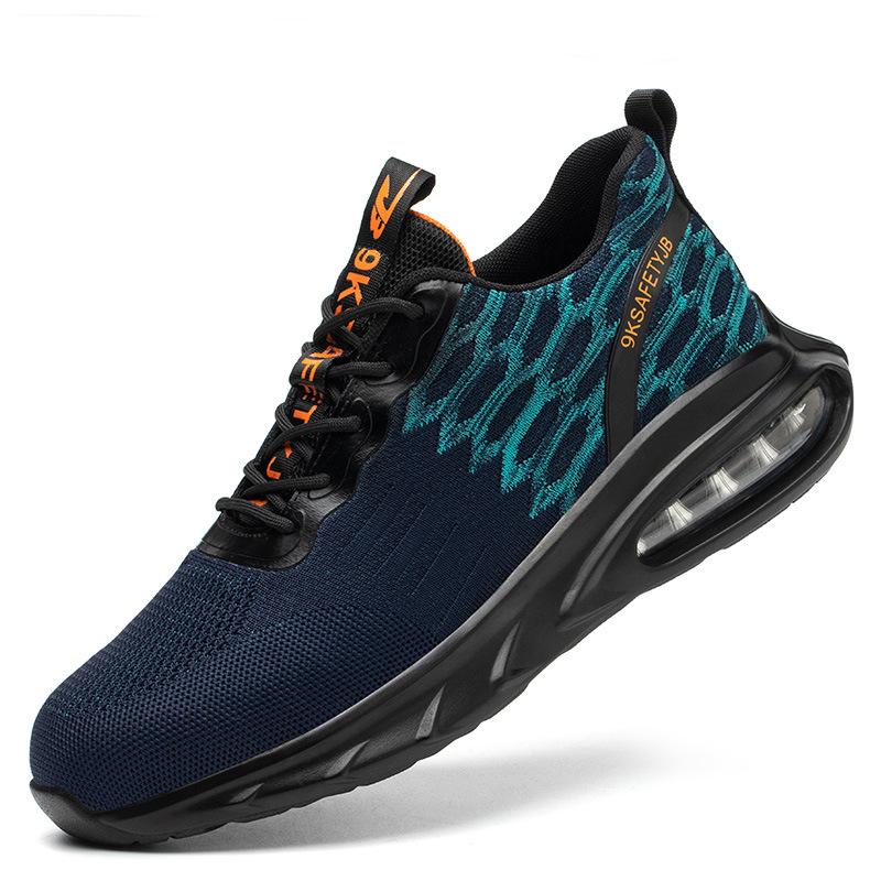 Обувь для страхования труда, дышащая и ударопрочная защитная обувь на воздушной подушке, нескользящая рабочая обувь с защитой от мух 48