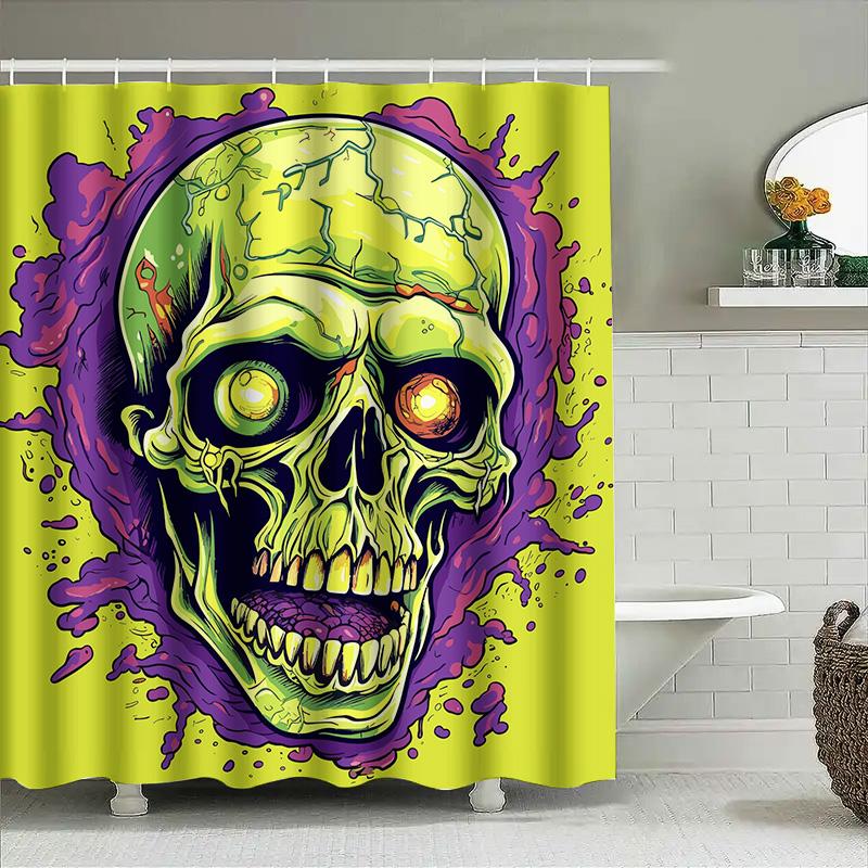 Tuniu Creepy Skull Horror Psychedelic Bathroom Curtain Art Graphic Design Room Decor W60H190(CM)-1 Pcs
Tuniu Creepy Skull Horror Psychedelic Bathroom Curtain Art Graphic Design Room Decor W60H190(CM)-1 Pcs