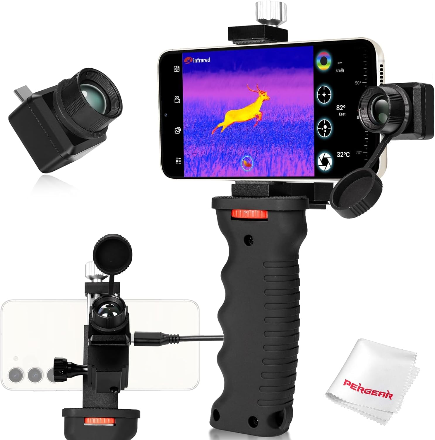 Теплова камера InfiRay Xinfrared T2 Pro для Android Легка Максимальна роздільна здатність 1300 м. Фокусна відстань 13 мм. Регульований фокус x FOV Hot Spot
Теплова камера InfiRay Xinfrared T2 Pro для Android Легка Максимальна роздільна здатність 1300 м. Фокусна відстань 13 мм. Регульований фокус x FOV Hot Spot