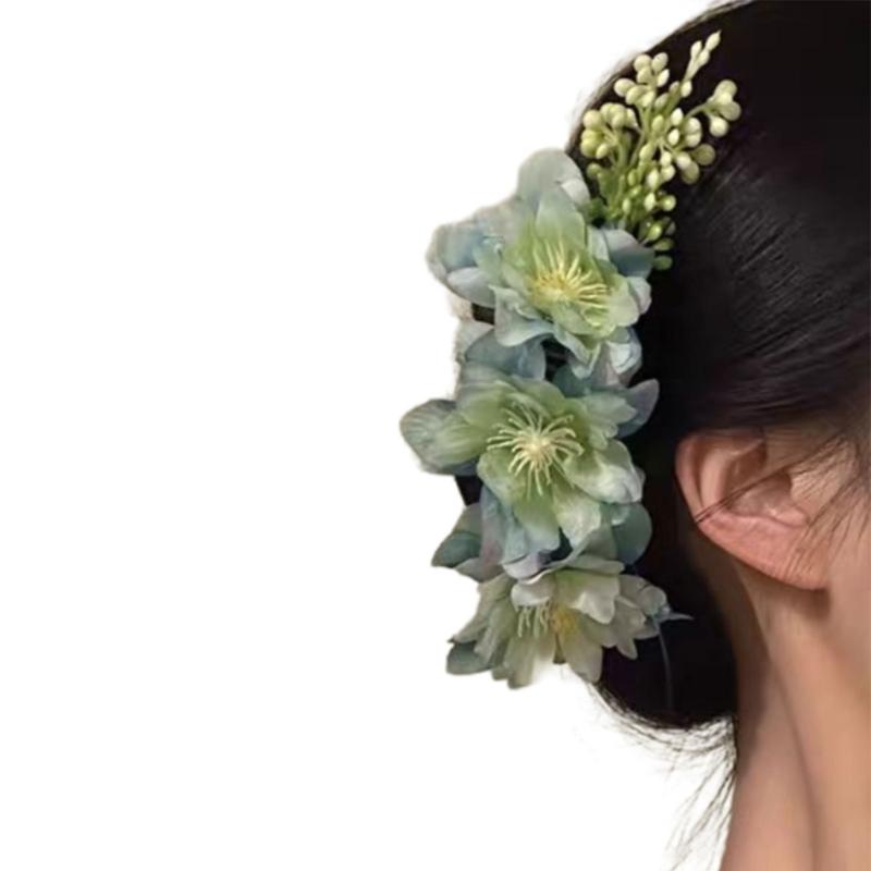 Elegant Blossom Hair Comb For Side Bun Updos Secure Grip Lightweight Plastic Hair Comb Women Accessories зелений
Elegant Blossom Hair Comb For Side Bun Updos Secure Grip Lightweight Plastic Hair Comb Women Accessories зелений