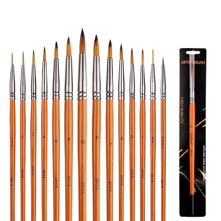 14Pcs Fine Detail Paint Brush Nylon Bristles Brush for Acrylic Watercolor Gouache Oil Face Painting Scale Model Figurine 1
14Pcs Fine Detail Paint Brush Nylon Bristles Brush for Acrylic Watercolor Gouache Oil Face Painting Scale Model Figurine 1