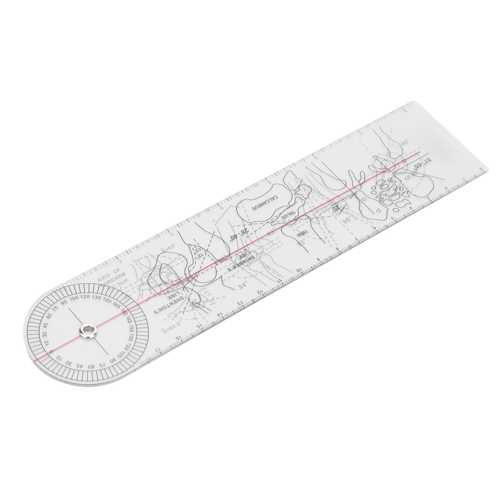 PVC Goniometer Angle Ruler 360 Degree Measure Joints Motion Range for Physical Therapy
PVC Goniometer Angle Ruler 360 Degree Measure Joints Motion Range for Physical Therapy