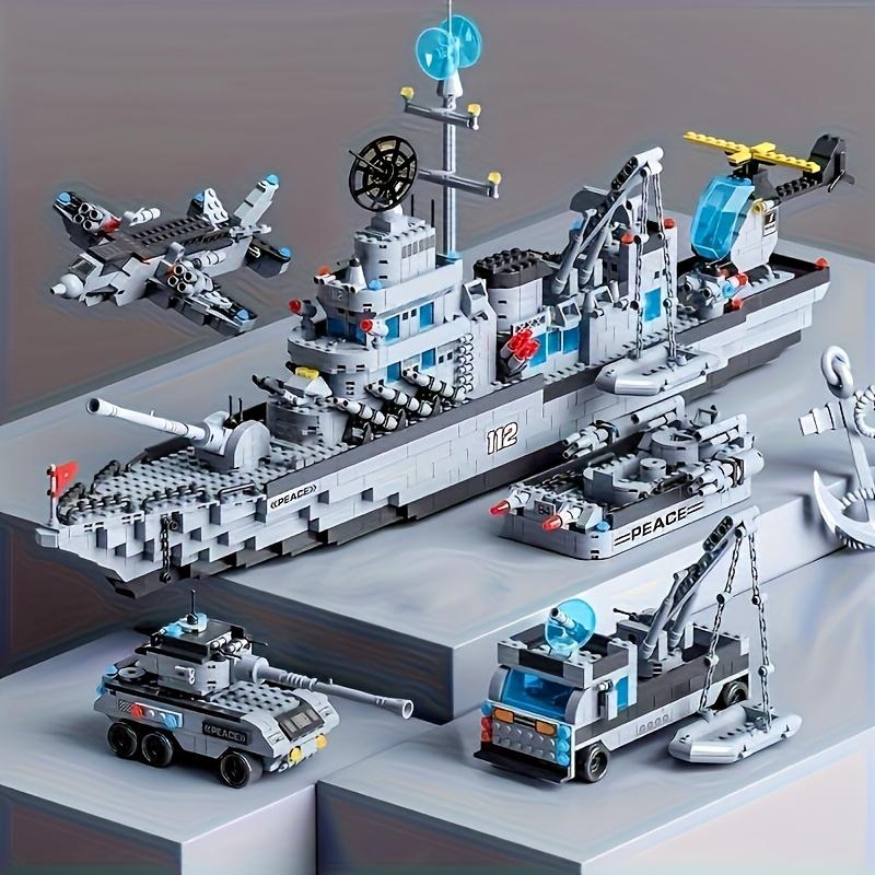 6IN1 Military Aircraft Carrier Blocks Large Missile Launcher Destroyer Battleship High Difficulty Warship Model Toy Boys MenGift no box
6IN1 Military Aircraft Carrier Blocks Large Missile Launcher Destroyer Battleship High Difficulty Warship Model Toy Boys MenGift no box