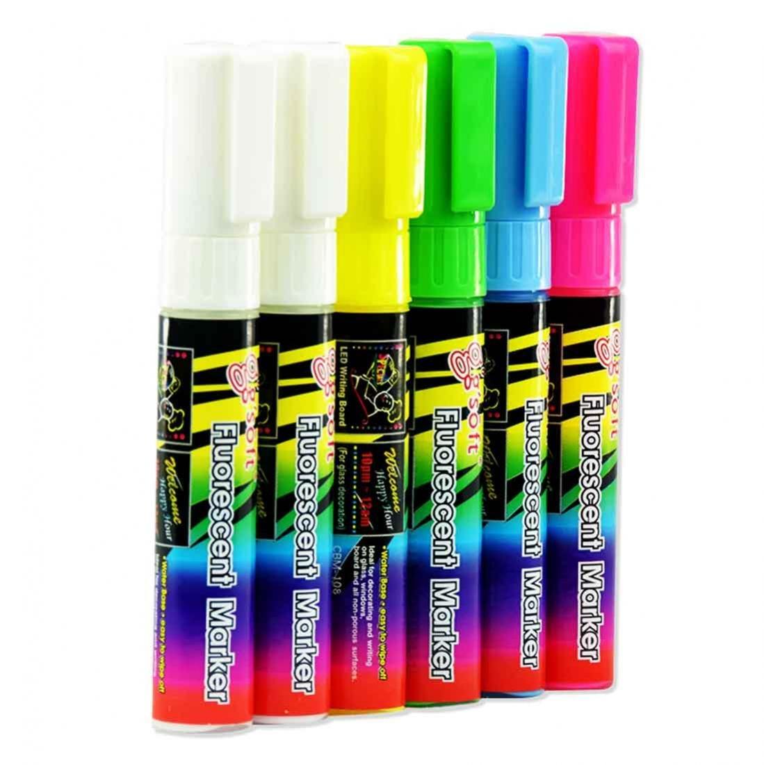 Легко стирается флуоресцентными маркерами для доски 6 водными. (жирный) (5 цветов, рулоны)
Легко стирается флуоресцентными маркерами для доски 6 водными. (жирный) (5 цветов, рулоны)