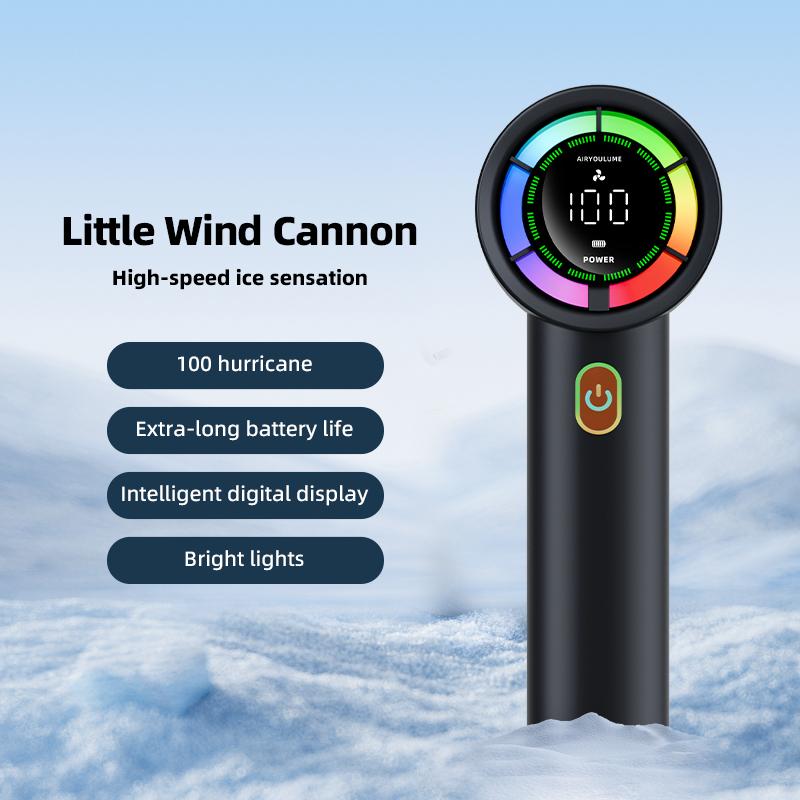 Colorful LED Digital Display 100 Evels 3000mah High-speed Cooling Handheld Fan USB Charging Model Brushless Mini Portable Fan чёрный
Colorful LED Digital Display 100 Evels 3000mah High-speed Cooling Handheld Fan USB Charging Model Brushless Mini Portable Fan чёрный