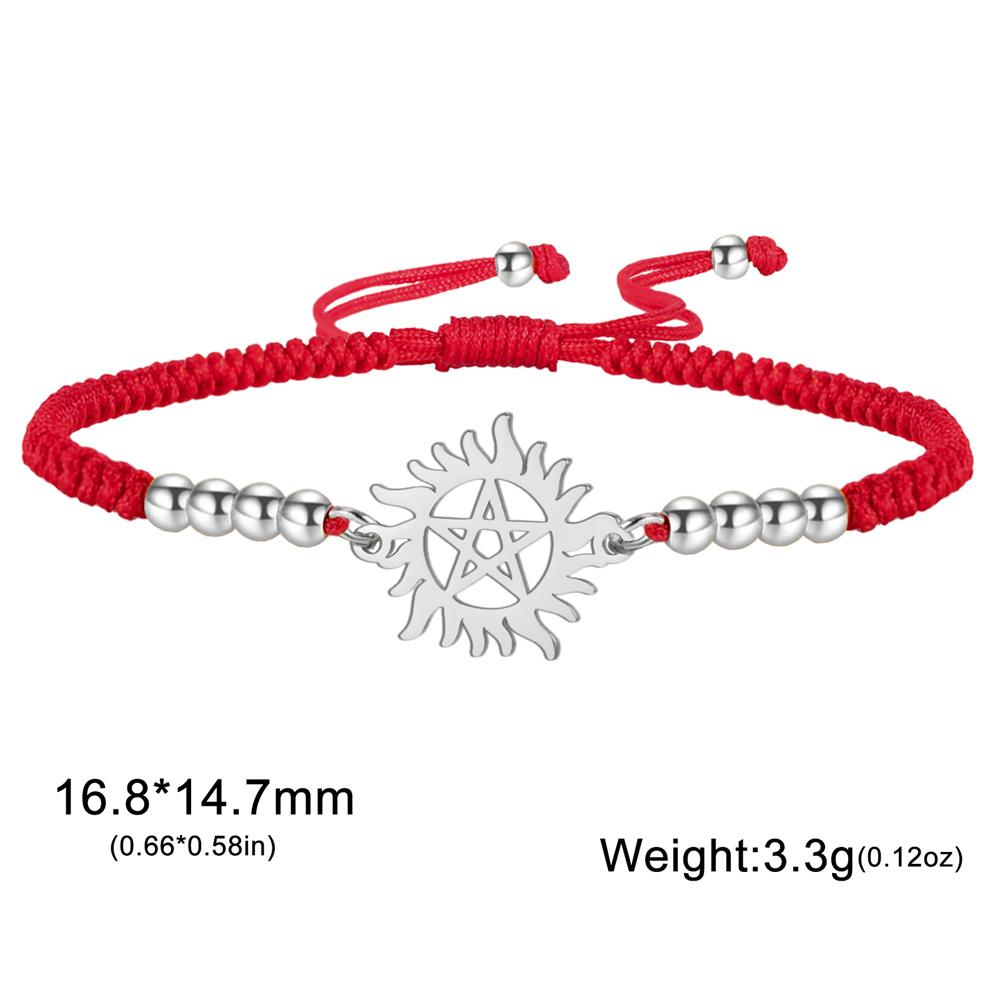 My Shape Pentagram Sun Bracelets Stainless Steel Pendant Bangle Adjustable Size Hand Chain Jewelry Supernatural Amulet Gifts Adjustable
My Shape Pentagram Sun Bracelets Stainless Steel Pendant Bangle Adjustable Size Hand Chain Jewelry Supernatural Amulet Gifts Adjustable