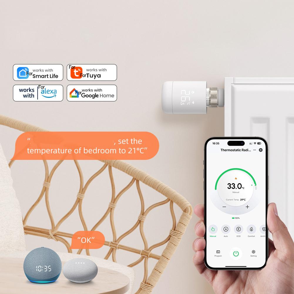 For Tuya Smart ZigBees Thermostat Valve - Remote Control Via Smartphone App, Programmable With Safety Lock China Mainland
For Tuya Smart ZigBees Thermostat Valve - Remote Control Via Smartphone App, Programmable With Safety Lock China Mainland