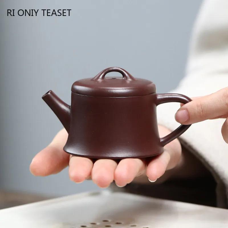 70ml Chinese Yixing Purple Clay Teapot Kettle Small Capacity Master Handmade Tea Pot Beauty Tea Infuser Raw Ore Zisha Tea Set
70ml Chinese Yixing Purple Clay Teapot Kettle Small Capacity Master Handmade Tea Pot Beauty Tea Infuser Raw Ore Zisha Tea Set