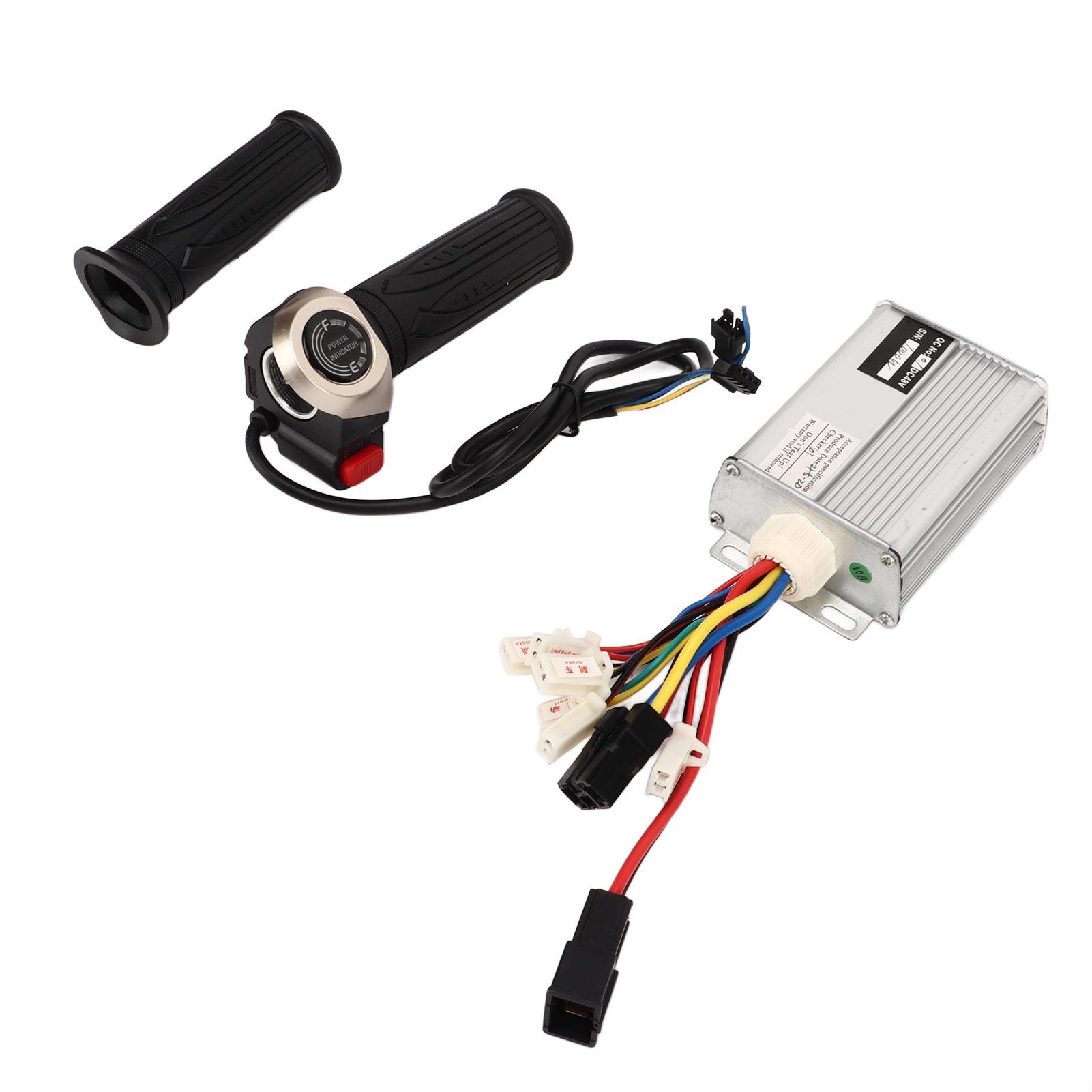 Electric Controller Kit Aluminum Alloy Controller Rubber Throttle Grip Set for Electric Bikes Motorcycles 48V 1000W
Electric Controller Kit Aluminum Alloy Controller Rubber Throttle Grip Set for Electric Bikes Motorcycles 48V 1000W
