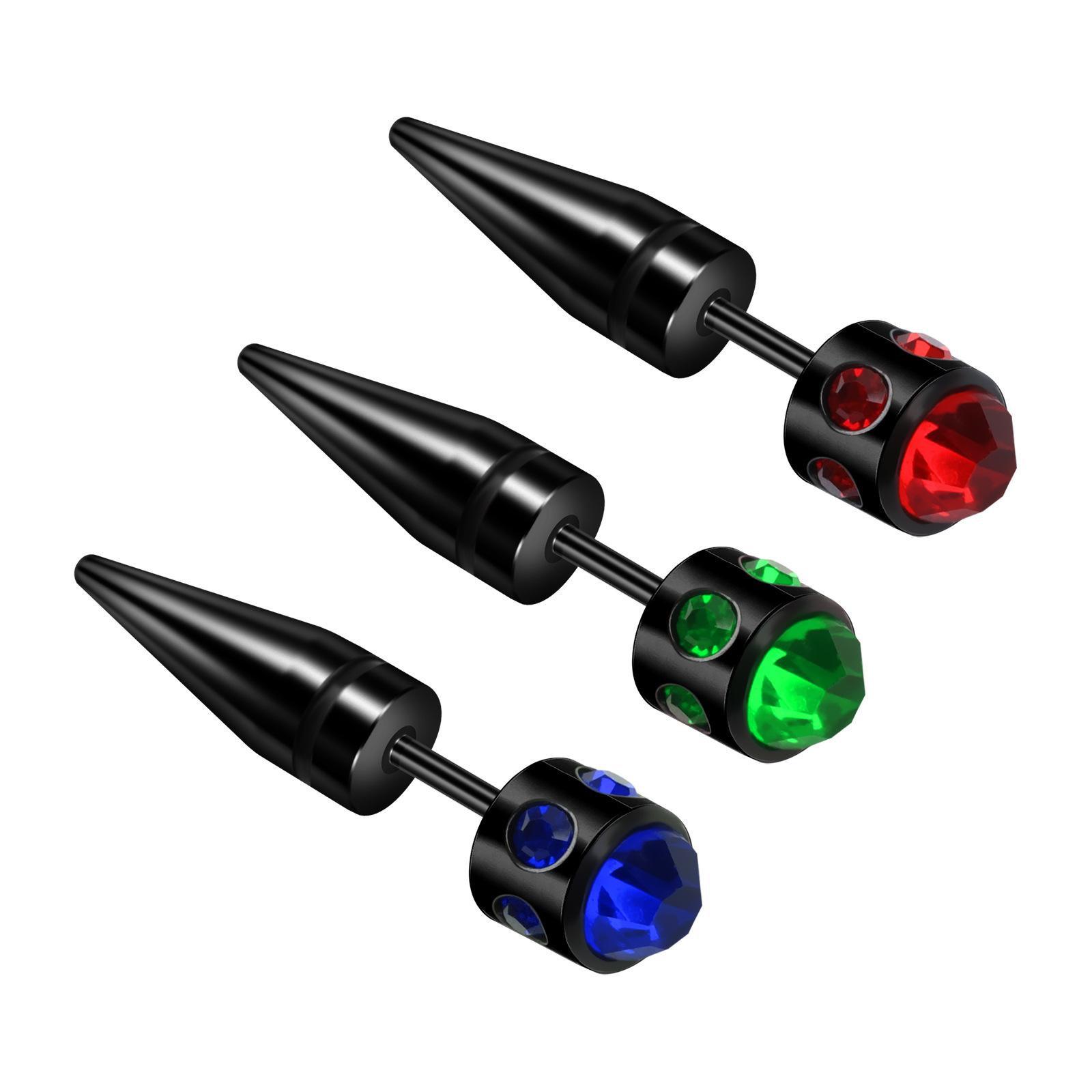 Stud Earrings Punk Pointed Cone Ear Extender Device Ear Hole Expansion Diamond Black Colorful Crystals Ear Amplifier Auricle Piercing Jewelry Red Diamond
Stud Earrings Punk Pointed Cone Ear Extender Device Ear Hole Expansion Diamond Black Colorful Crystals Ear Amplifier Auricle Piercing Jewelry Red Diamond
