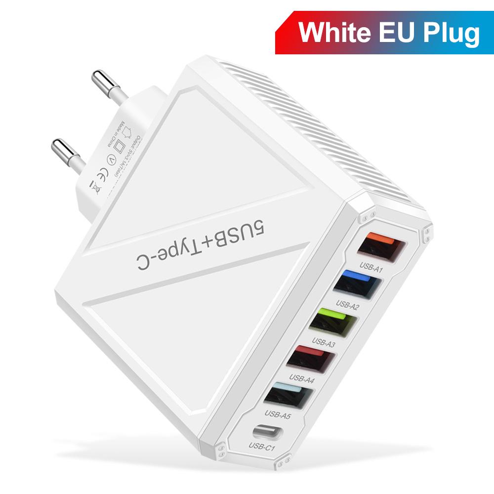 3.1A 5-Port USB Charger with EU, US, UK, and Korean Plugs for Mobile Phones
3.1A 5-Port USB Charger with EU, US, UK, and Korean Plugs for Mobile Phones