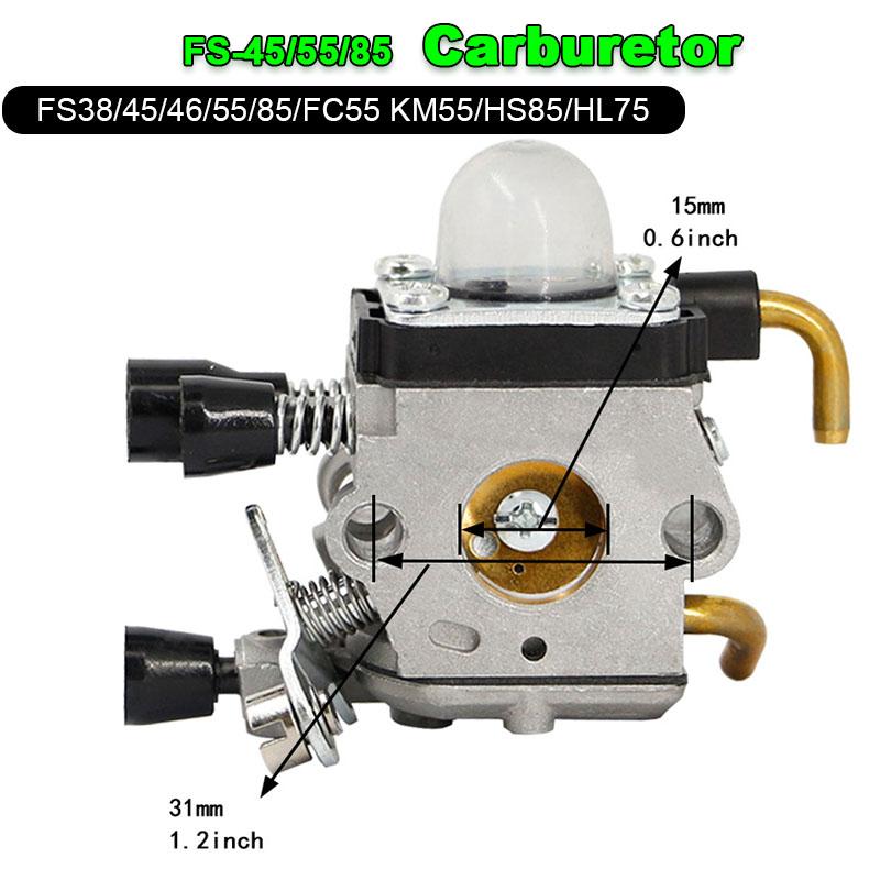 ZG Carburetor Car motorcycle Engine Sthil FS45 FS55FS75 FS80 FS85 HS75 HS80 HS85 HL75 FH75 HT70 HT75 KM80 KM85 SP80 SP85
ZG Carburetor Car motorcycle Engine Sthil FS45 FS55FS75 FS80 FS85 HS75 HS80 HS85 HL75 FH75 HT70 HT75 KM80 KM85 SP80 SP85