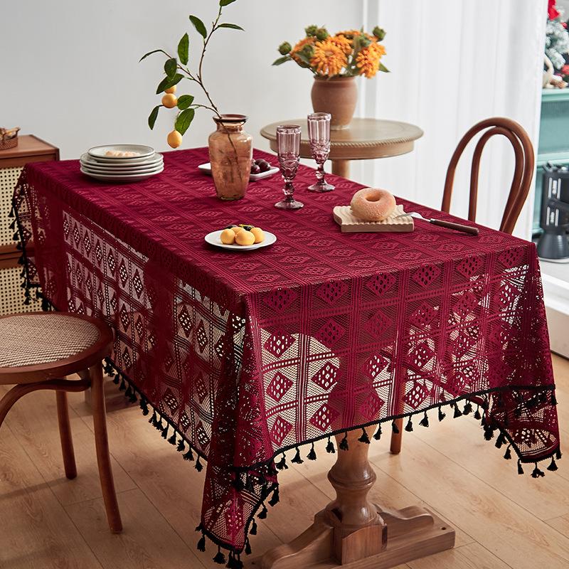 Light Luxury Tablecloth High Sense Hollow Non-slip Cover Lace Dust-proof Dining Table Fabric Tablecloth Household 100*140CM
Light Luxury Tablecloth High Sense Hollow Non-slip Cover Lace Dust-proof Dining Table Fabric Tablecloth Household 100*140CM