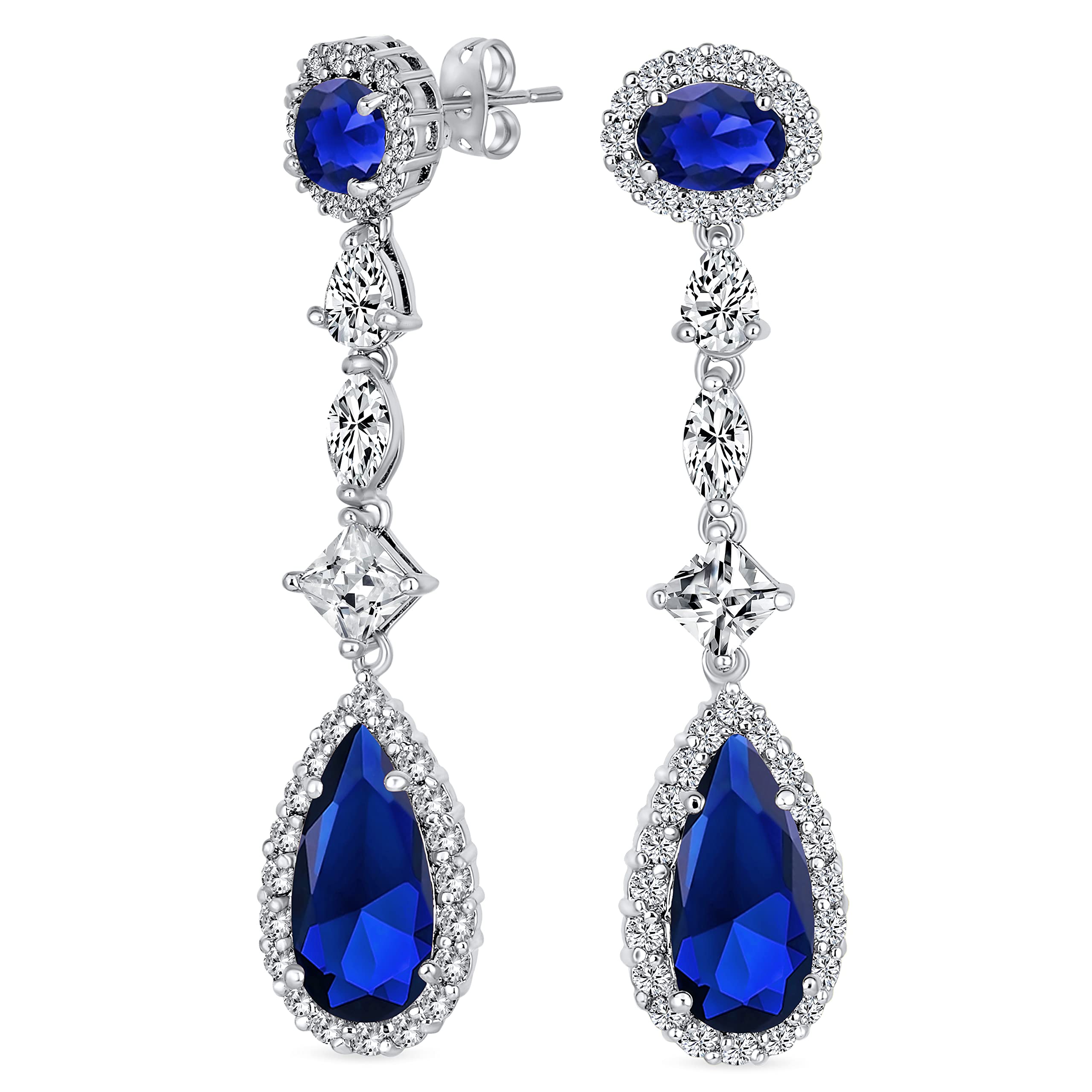 Art Deco Vintage Style Wedding Royal Blue Sapphire AAA Cubic Zirconia Halo Long Pear Solitaire Tears CZ Statement Imitation Hanging Chandelier
Art Deco Vintage Style Wedding Royal Blue Sapphire AAA Cubic Zirconia Halo Long Pear Solitaire Tears CZ Statement Imitation Hanging Chandelier