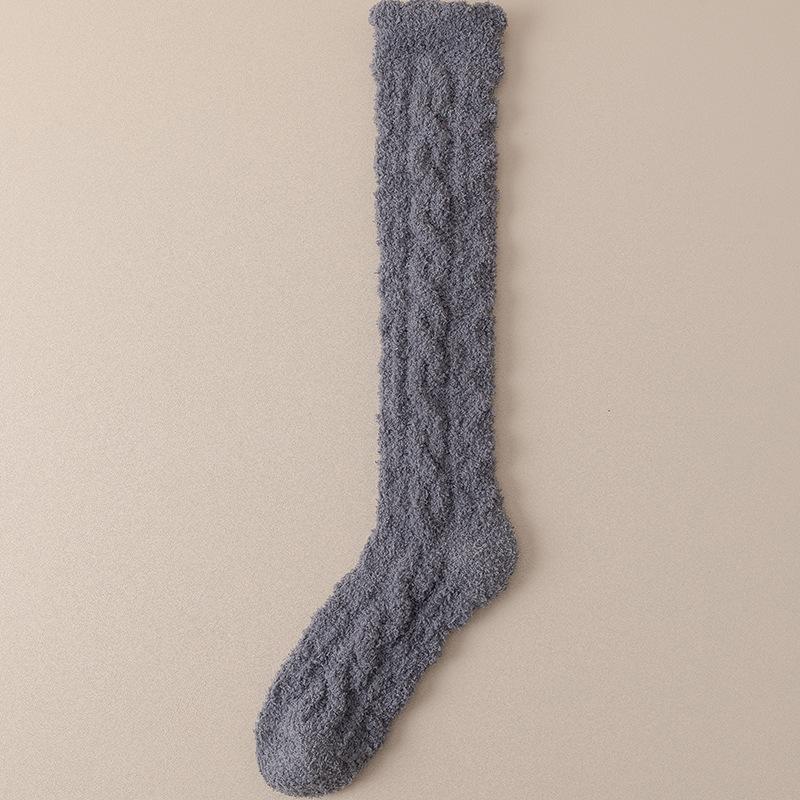 No Hair Loss Coral Fleece Calf Socks Women S Twist Warm Floor Socks Winter Thickened Plush Sleep Socks Towel Socks One size fits all темно-серого
No Hair Loss Coral Fleece Calf Socks Women S Twist Warm Floor Socks Winter Thickened Plush Sleep Socks Towel Socks One size fits all темно-серого