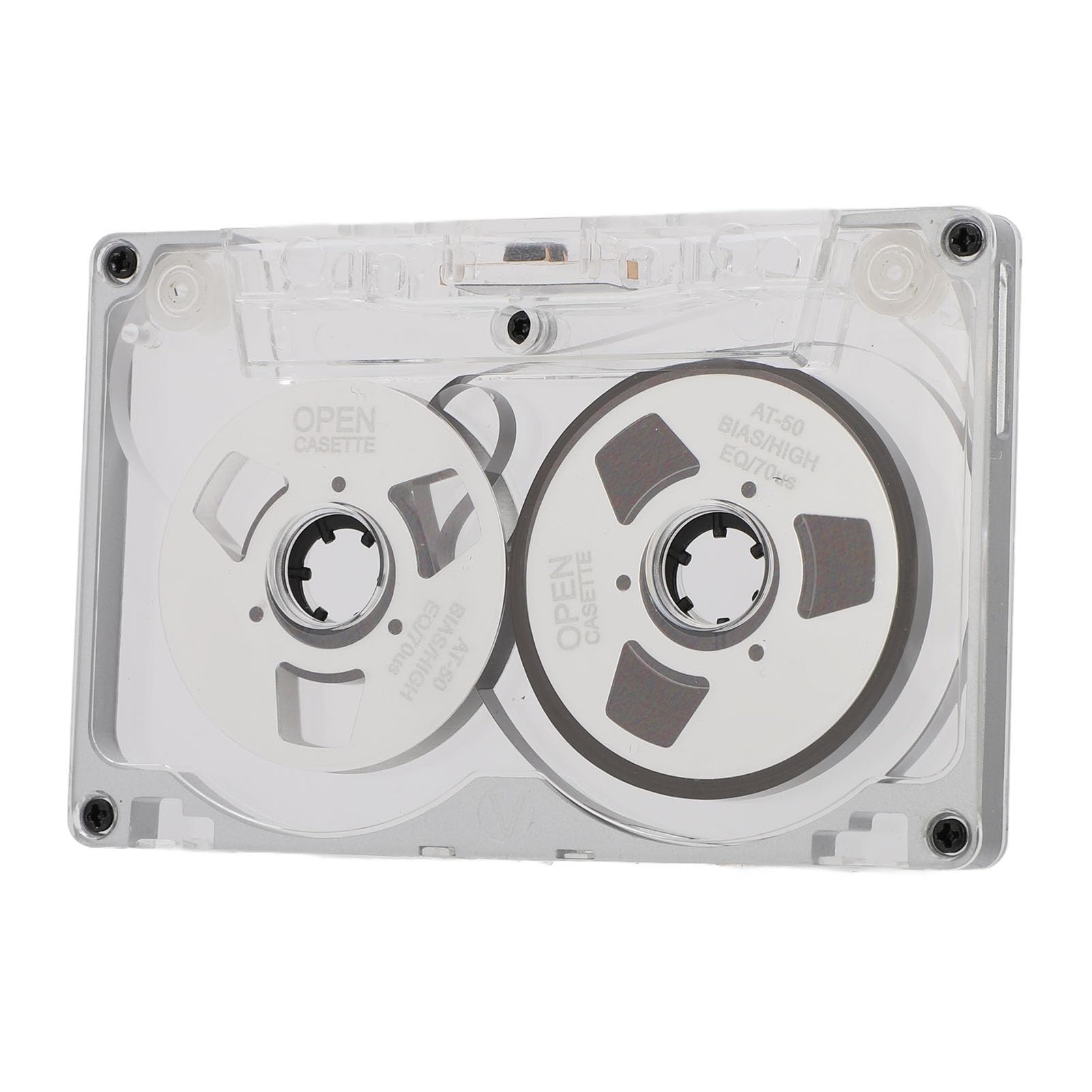 Open Reel Blank Cassette Metal Plated Wheel Audio Cassette Tape with Transparent 55 Minutes Recording Perfect for Music Recording Tape, Box, Time,
Open Reel Blank Cassette Metal Plated Wheel Audio Cassette Tape with Transparent 55 Minutes Recording Perfect for Music Recording Tape, Box, Time,