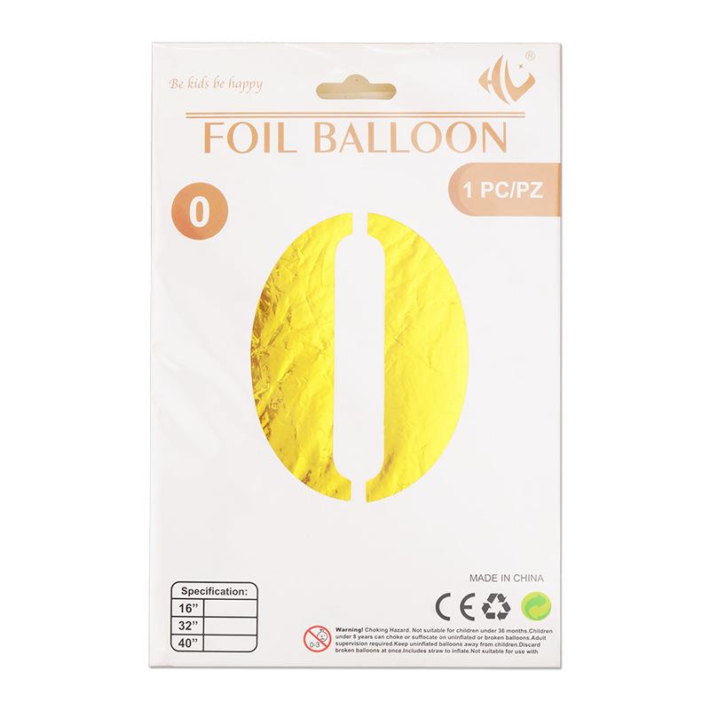 40-Inch Digital Aluminum Film Balloon Hardcover Paper Card Independent Packaging 0-9 Large Party Arrangement Aluminum Foil Balloon Independent packaging 40 inch gold 0
40-Inch Digital Aluminum Film Balloon Hardcover Paper Card Independent Packaging 0-9 Large Party Arrangement Aluminum Foil Balloon Independent packaging 40 inch gold 0
