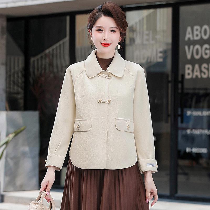 Autumn Winter Stylish Double-Sided Wool Coat - Slim Fit, Age-Reducing Short Style for Moms 2XL (52.5-60 kg) брудно-білий
Autumn Winter Stylish Double-Sided Wool Coat - Slim Fit, Age-Reducing Short Style for Moms 2XL (52.5-60 kg) брудно-білий