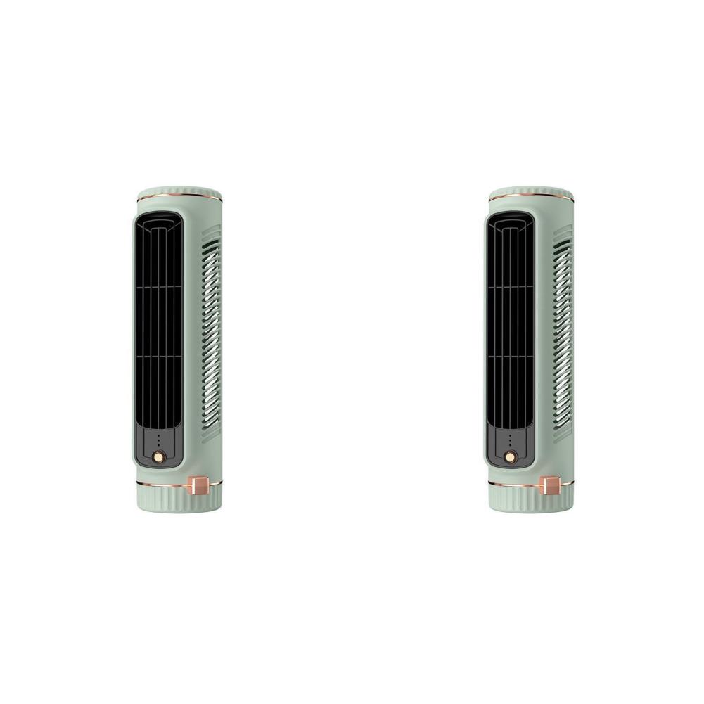 Desk Tower Fan USB Rechargeable 3 Speeds Quiet Air Cooler 1200mAh (E2 Green)
Desk Tower Fan USB Rechargeable 3 Speeds Quiet Air Cooler 1200mAh (E2 Green)