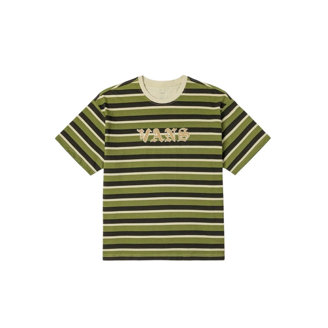 Vans SS25 Comfortable Striped Round Neck Short Sleeve T-Shirt Unisex Tops Green VN000NJFEFI S
Vans SS25 Comfortable Striped Round Neck Short Sleeve T-Shirt Unisex Tops Green VN000NJFEFI S