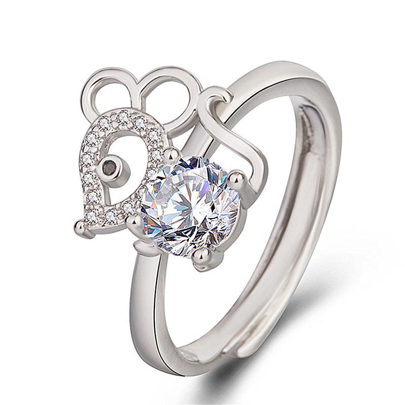 Открытие кольца можно регулировать. Корейская версия оригинального года, кольцо из циркония в 1 карат, кольцо с мышкой
Открытие кольца можно регулировать. Корейская версия оригинального года, кольцо из циркония в 1 карат, кольцо с мышкой