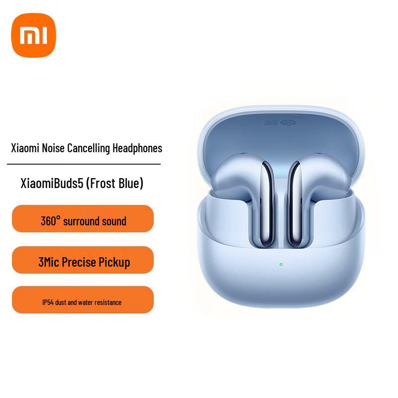 Xiaomi Buds 5 Semi-in-ear Noise-Cancelling Bluetooth Earbuds
Xiaomi Buds 5 Semi-in-ear Noise-Cancelling Bluetooth Earbuds