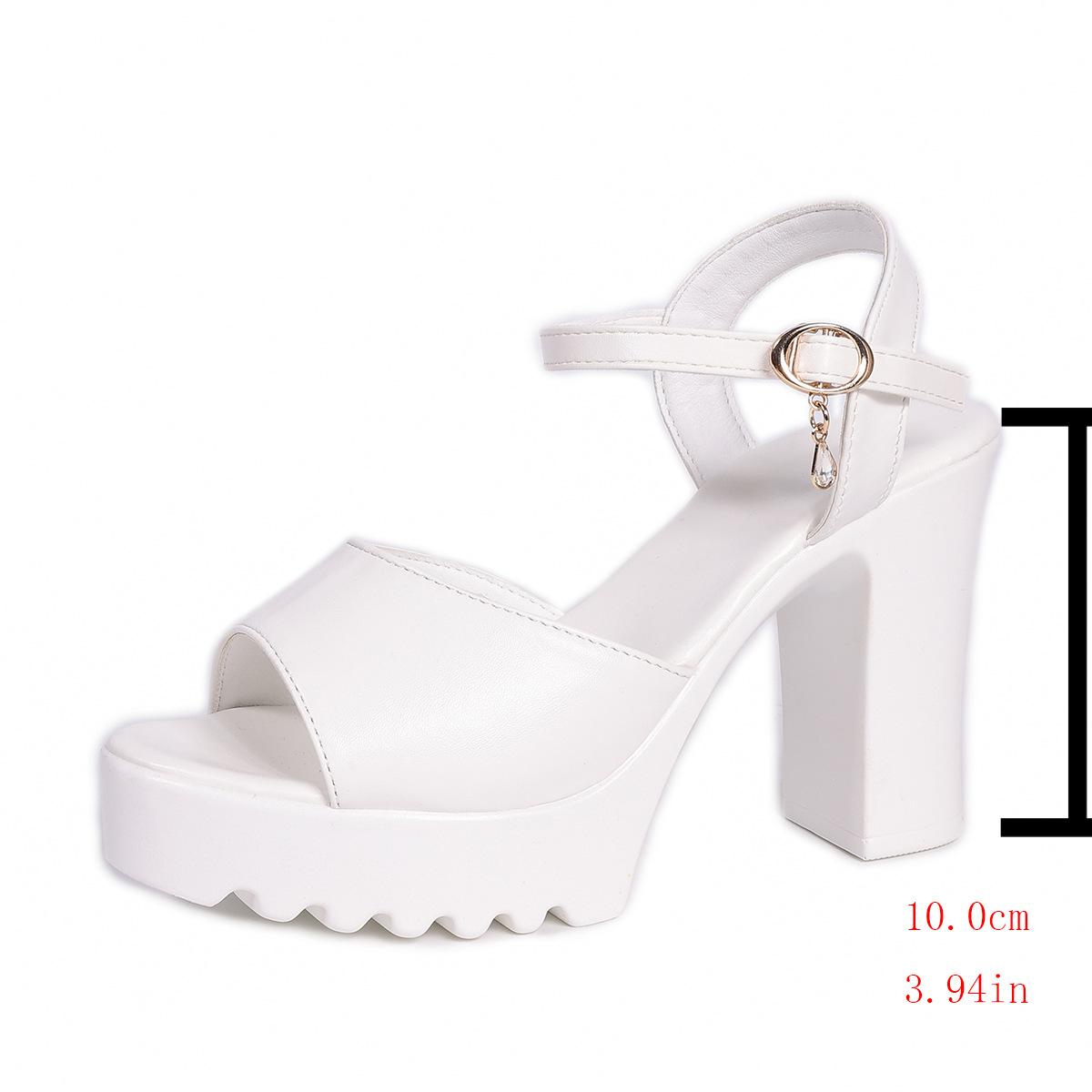 2026 new women s thick-soled thick-heeled sandals, fish-mouth open-toe buckle waterproof table high heels 42 білий
2026 new women s thick-soled thick-heeled sandals, fish-mouth open-toe buckle waterproof table high heels 42 білий