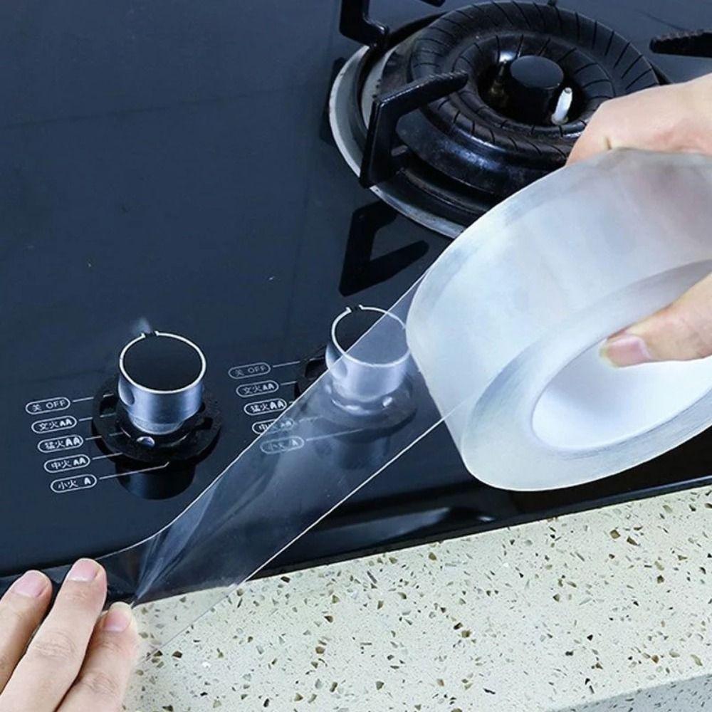 Waterproof Kitchen Sink Waterproof Sticker Transparent Nano Tape Mould Proof Tape Kitchen 3M
Waterproof Kitchen Sink Waterproof Sticker Transparent Nano Tape Mould Proof Tape Kitchen 3M