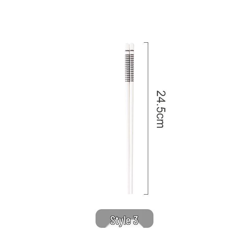 Ru Han Fashion Black & White Wavy Ceramic Chopsticks
Ru Han Fashion Black & White Wavy Ceramic Chopsticks