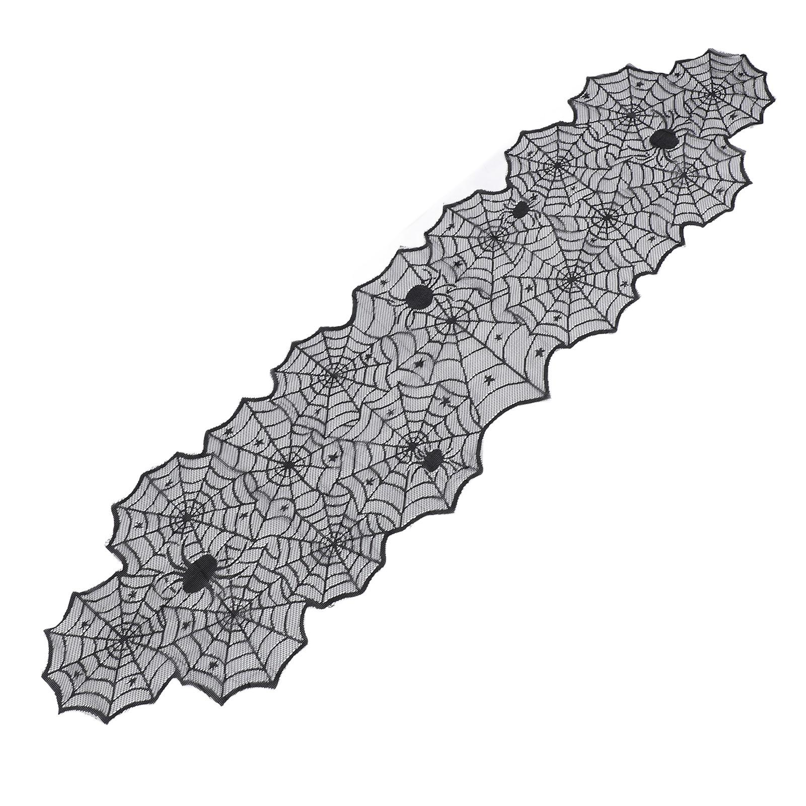 Black Lace Spider Web Table Runner Dinner Table Decoration Spooky Party Decor Spiderweb Table Cloth
Black Lace Spider Web Table Runner Dinner Table Decoration Spooky Party Decor Spiderweb Table Cloth