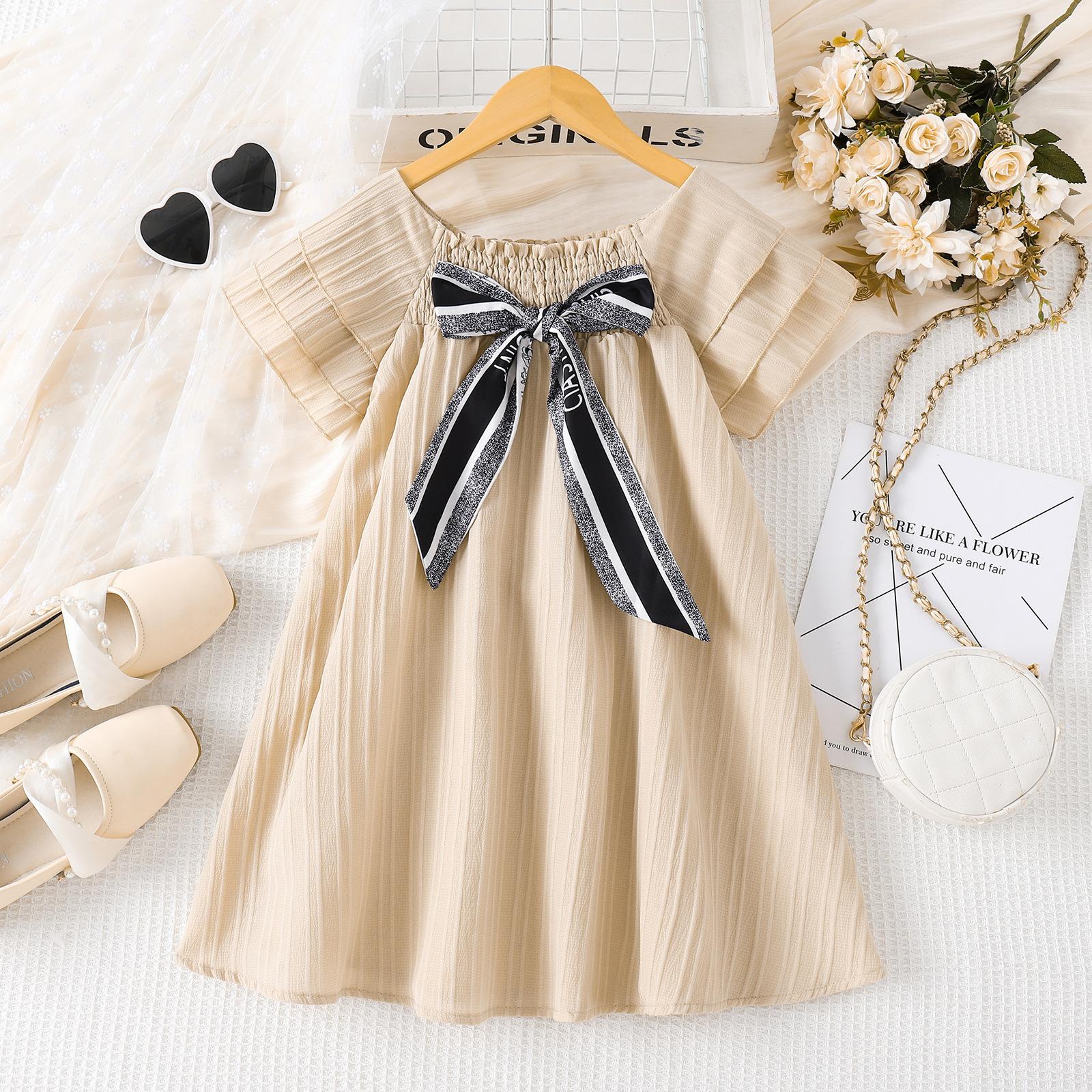 Girls Bowknot Print Dress - Summer Children s Fashion Princess Dress 8Y хакі
Girls Bowknot Print Dress - Summer Children s Fashion Princess Dress 8Y хакі