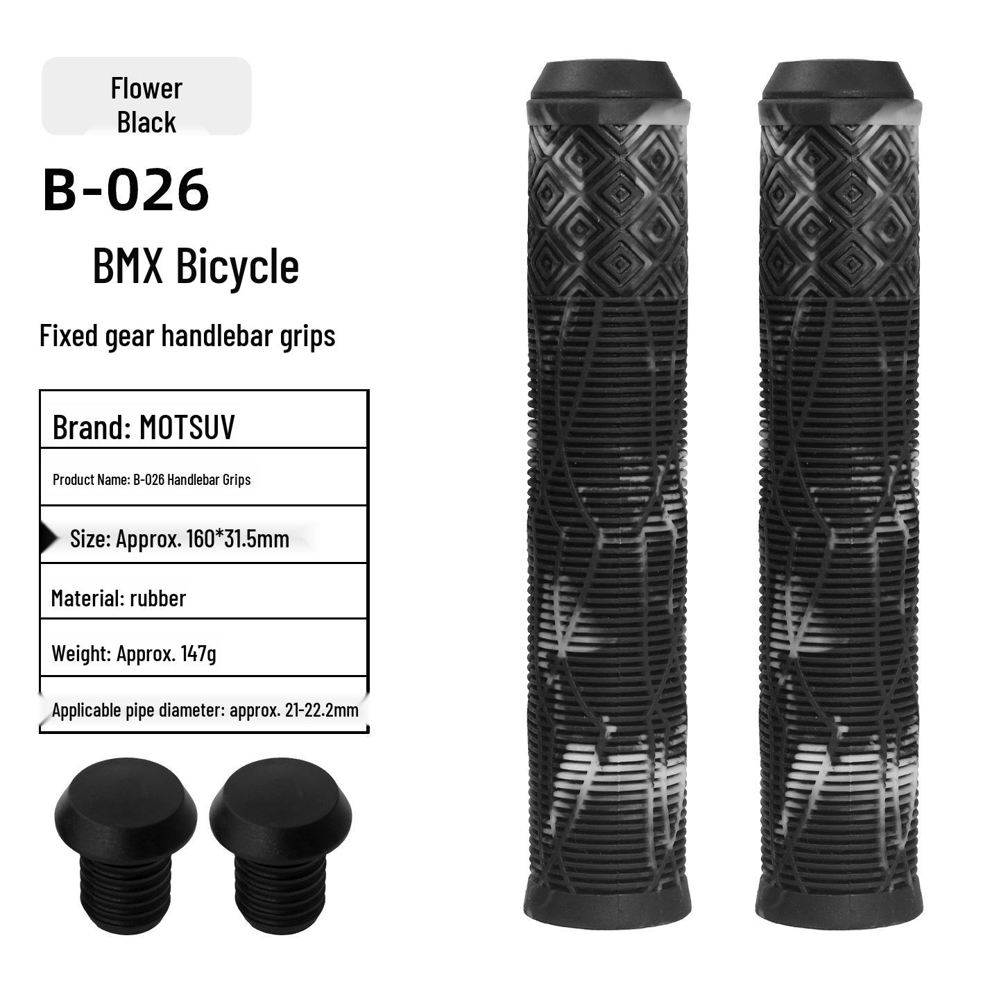 Bicycle 160mm Two-Tone Non-Slip Rubber Handlebar Grips for Dirt Jump and Road Bikes 26-inch Extended Mixed Color Grips
Bicycle 160mm Two-Tone Non-Slip Rubber Handlebar Grips for Dirt Jump and Road Bikes 26-inch Extended Mixed Color Grips