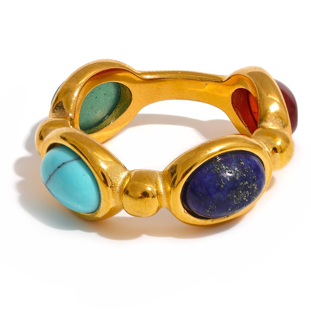 Yhpup Stainless Steel Colorful Natural Stone Agate Cast Vintage Charm Ring Fashion 316l Jewelry for Women Textured Gift 6
Yhpup Stainless Steel Colorful Natural Stone Agate Cast Vintage Charm Ring Fashion 316l Jewelry for Women Textured Gift 6