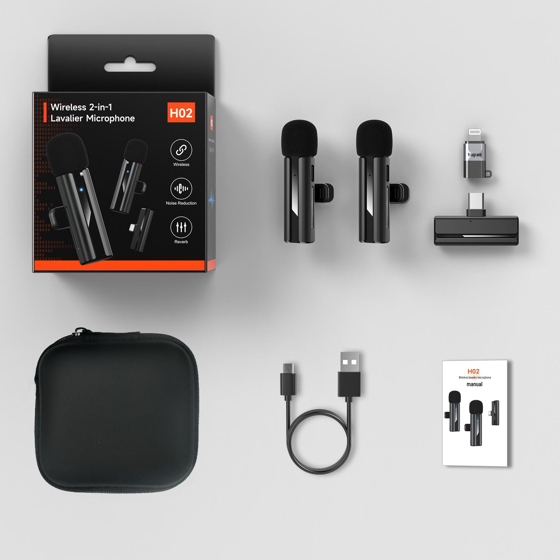 HO1 Lavalier Wireless Microphone - Dual Reception for Live Streaming, Mobile, Noise Reduction & Recording.
HO1 Lavalier Wireless Microphone - Dual Reception for Live Streaming, Mobile, Noise Reduction & Recording.