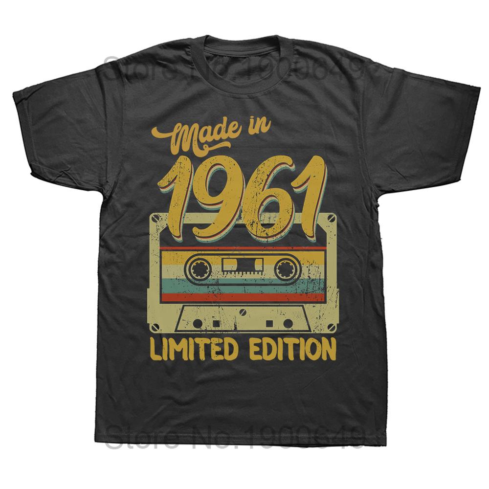 New Men Made In 1961 Limited Edition T Shirt Oversize Printed Casual Tee shirt Casual Short Sleeve Vintage Couples TShirt 4XL
New Men Made In 1961 Limited Edition T Shirt Oversize Printed Casual Tee shirt Casual Short Sleeve Vintage Couples TShirt 4XL