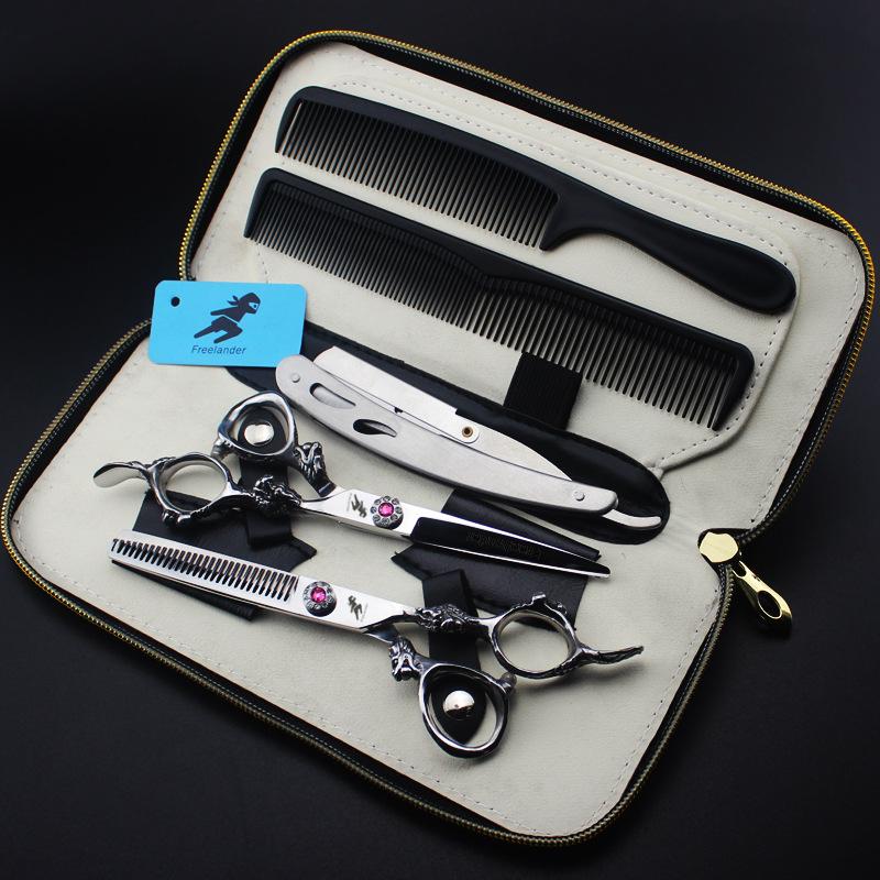 Pink Brick Bright Dragon Handle, Classic Hair Scissors Set, Flat Scissors, Thin Scissors, Free Comb Scraper Barber. Pink brick dragon 6.0inch set
Pink Brick Bright Dragon Handle, Classic Hair Scissors Set, Flat Scissors, Thin Scissors, Free Comb Scraper Barber. Pink brick dragon 6.0inch set