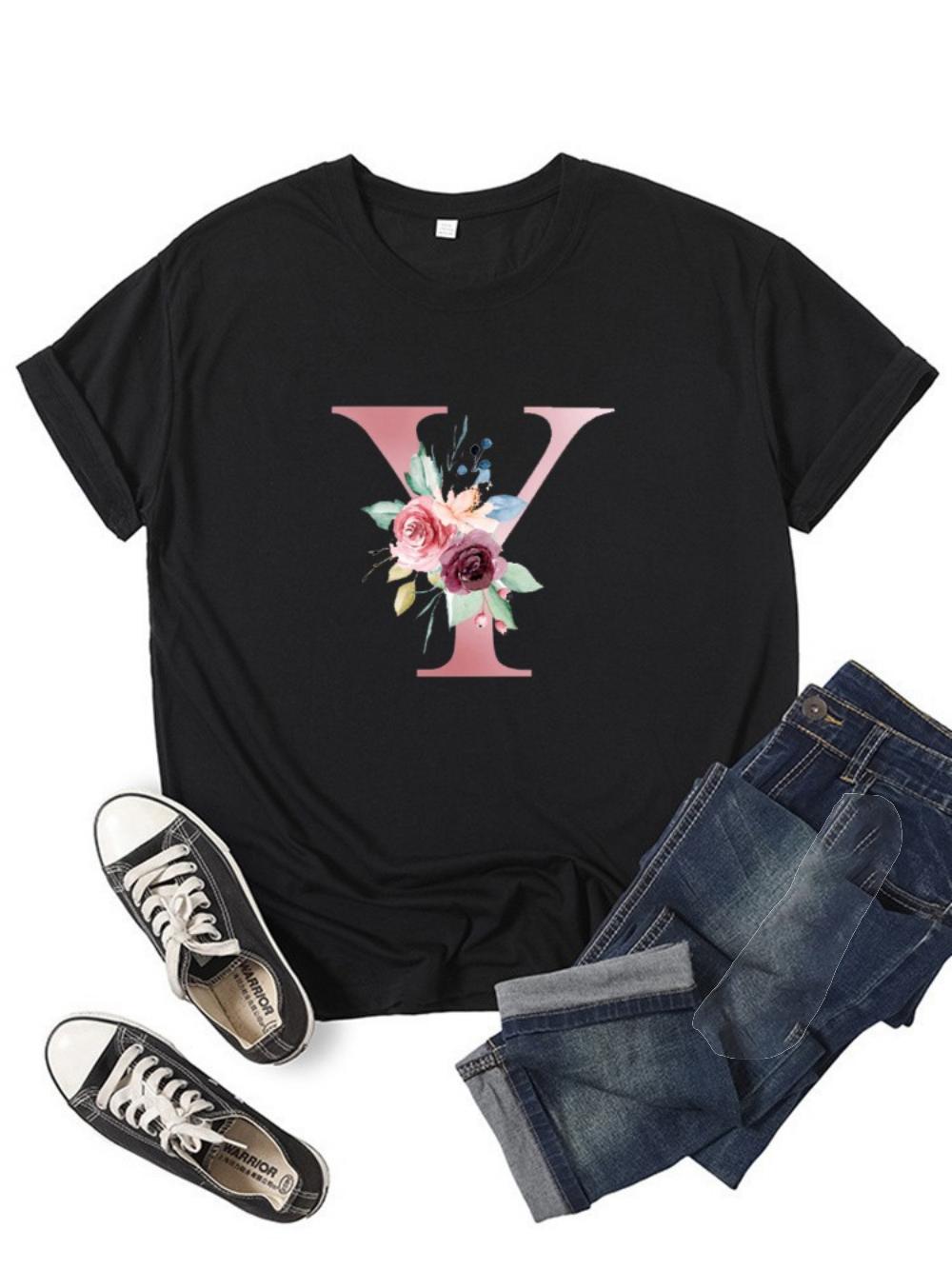 Rose Flowers Tshirt Pink 26 English Letters A B C D Tshirt Hen Bachelorette Party Wedding Bridesmaid Tshirt Daily Streetwear 4XL
Rose Flowers Tshirt Pink 26 English Letters A B C D Tshirt Hen Bachelorette Party Wedding Bridesmaid Tshirt Daily Streetwear 4XL