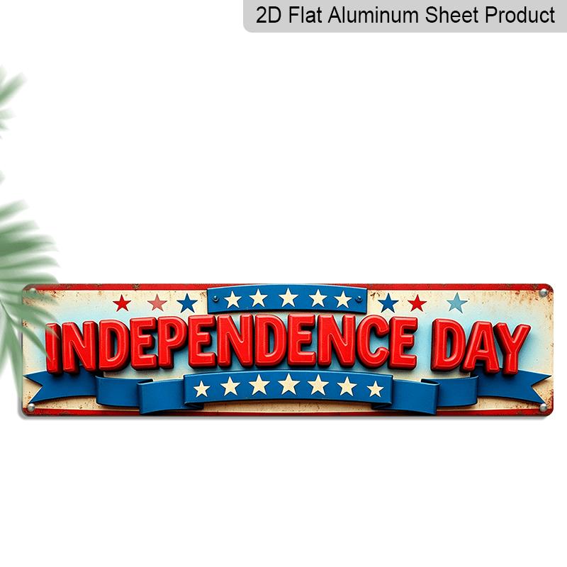 A Two-Dimensional Aluminum Signboard Aluminium Decorative Sign, Serving As A Captivating Wall Decoration. It Features An Independence Day Theme 40cm x 10cm
A Two-Dimensional Aluminum Signboard Aluminium Decorative Sign, Serving As A Captivating Wall Decoration. It Features An Independence Day Theme 40cm x 10cm