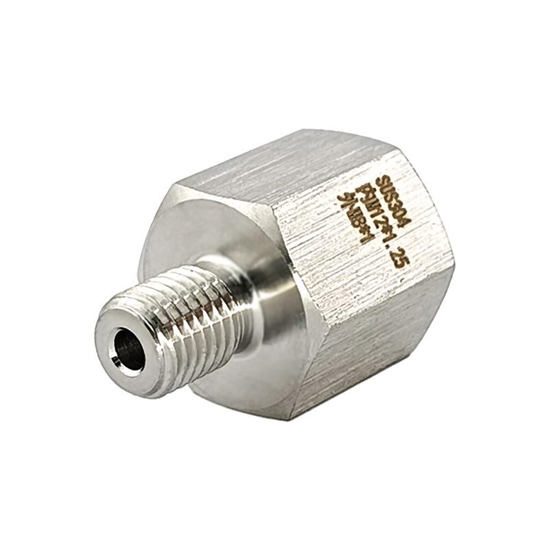 Stainless Steel 304 Thread Adapter, M12x1.25 (Internal) to M8x1 (External), Reducing Metric Connector (1227)
Stainless Steel 304 Thread Adapter, M12x1.25 (Internal) to M8x1 (External), Reducing Metric Connector (1227)