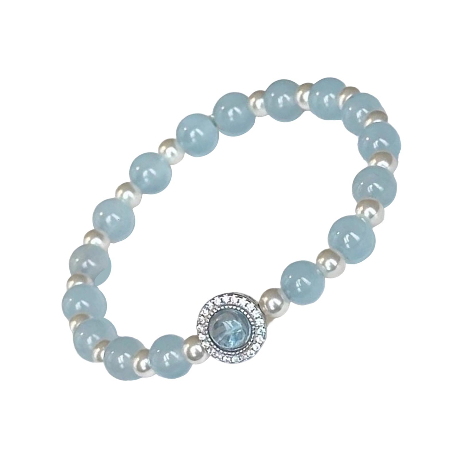 Natural Aquamarine Bead Bracelet for Women Combining Elegant and Comfort Suitable for Office or Special Occasions
Natural Aquamarine Bead Bracelet for Women Combining Elegant and Comfort Suitable for Office or Special Occasions
