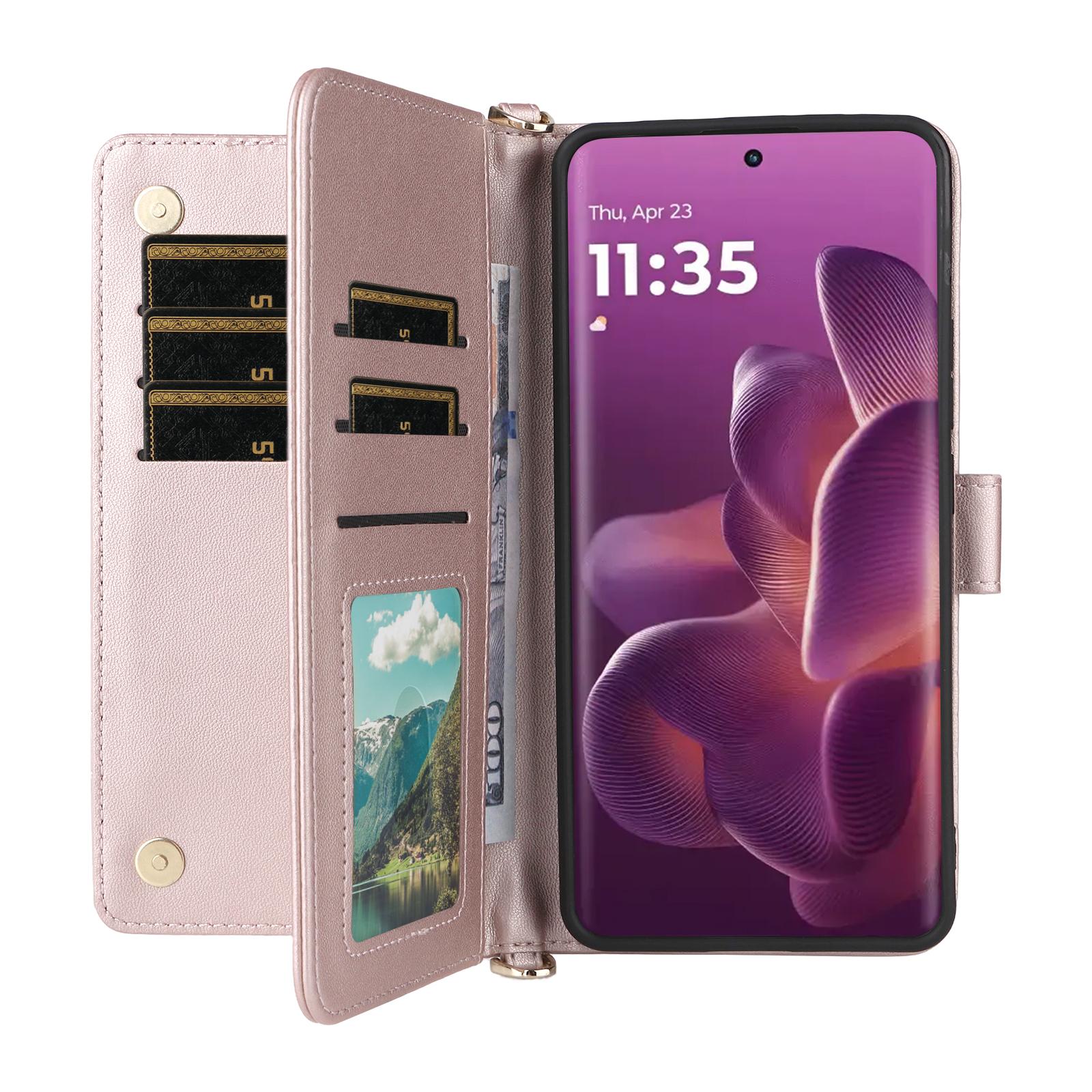 For Motorola Edge 60 Pro 5G Case with Shoulder/Wrist Strap Leather Phone Cover Stand Wallet Rose
For Motorola Edge 60 Pro 5G Case with Shoulder/Wrist Strap Leather Phone Cover Stand Wallet Rose