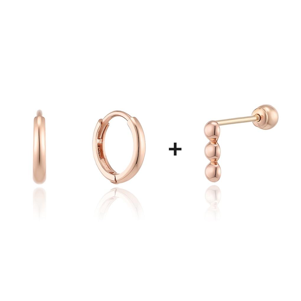 LLOYD Basic Ball One-Teach Earrings Three-Ball Piercing Set LOTL3076T 10k
LLOYD Basic Ball One-Teach Earrings Three-Ball Piercing Set LOTL3076T 10k