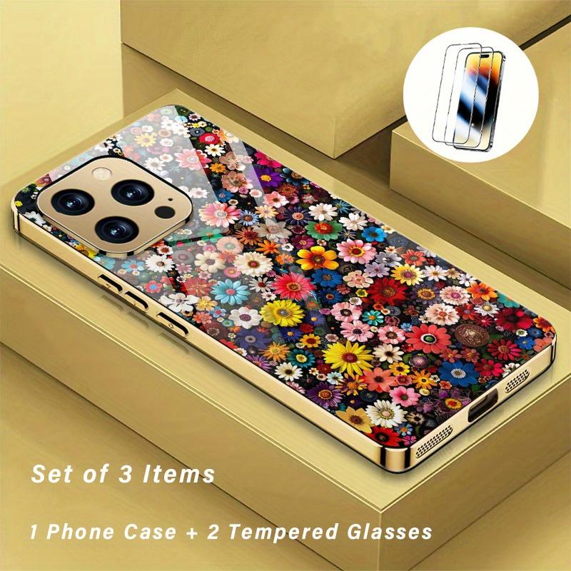 Premium electroplated glass phone case for iPhone 17, 16, 15, 14, 13, 12, 11pm Pro Plus. Retro floral design. iPhone 15 Pro
Premium electroplated glass phone case for iPhone 17, 16, 15, 14, 13, 12, 11pm Pro Plus. Retro floral design. iPhone 15 Pro
