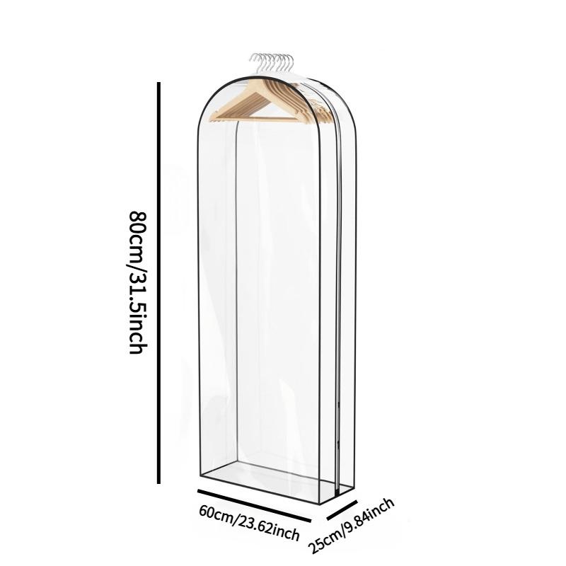 Sturdy Plastic Garment Bags with Zipper, Hanging Closet Storage for Coats,Jackets,Shirts,Wardrobe Protectors Hanging Organizer
Sturdy Plastic Garment Bags with Zipper, Hanging Closet Storage for Coats,Jackets,Shirts,Wardrobe Protectors Hanging Organizer