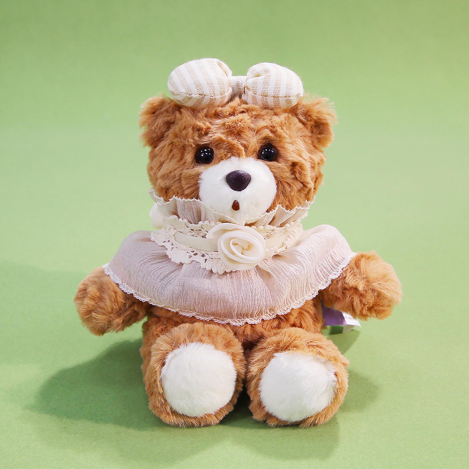 Plush Teddy Bear Stuffed Animal Doll Soft Toy with Decorative Lace Collar and Bow for Children and Collectors Gift One Size
Plush Teddy Bear Stuffed Animal Doll Soft Toy with Decorative Lace Collar and Bow for Children and Collectors Gift One Size