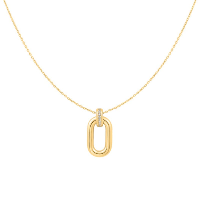 ANIA HAIE Gold Oval Hoop 925 Silver Necklace N062-01G single type
ANIA HAIE Gold Oval Hoop 925 Silver Necklace N062-01G single type