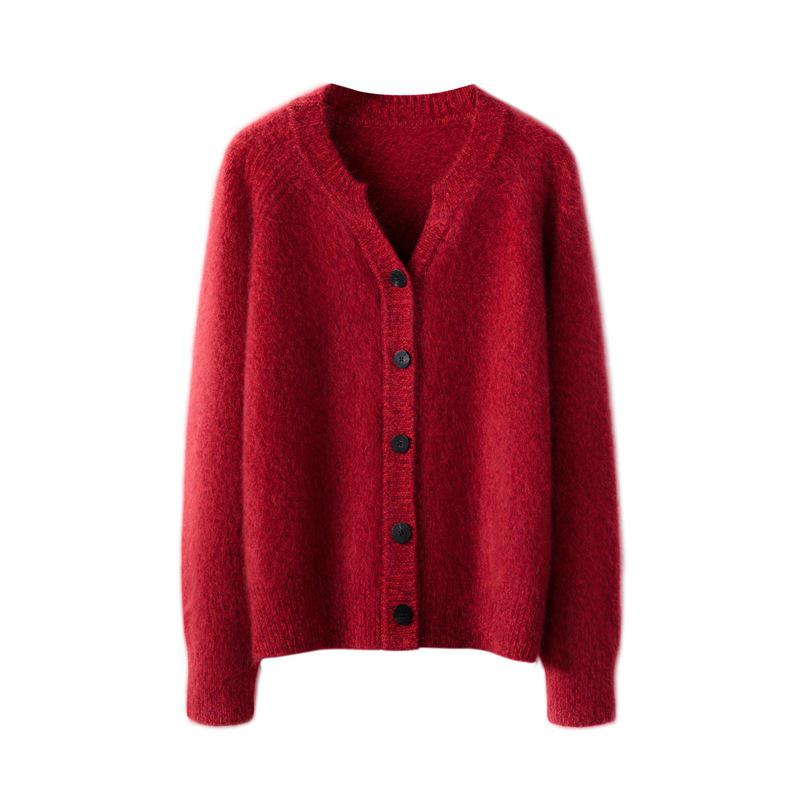 Женский кардиган с круглым вырезом из тяжелого мягкого 100% чистого кашемира - Коллекция Осень/Зима 2024 One Size
Женский кардиган с круглым вырезом из тяжелого мягкого 100% чистого кашемира - Коллекция Осень/Зима 2024 One Size