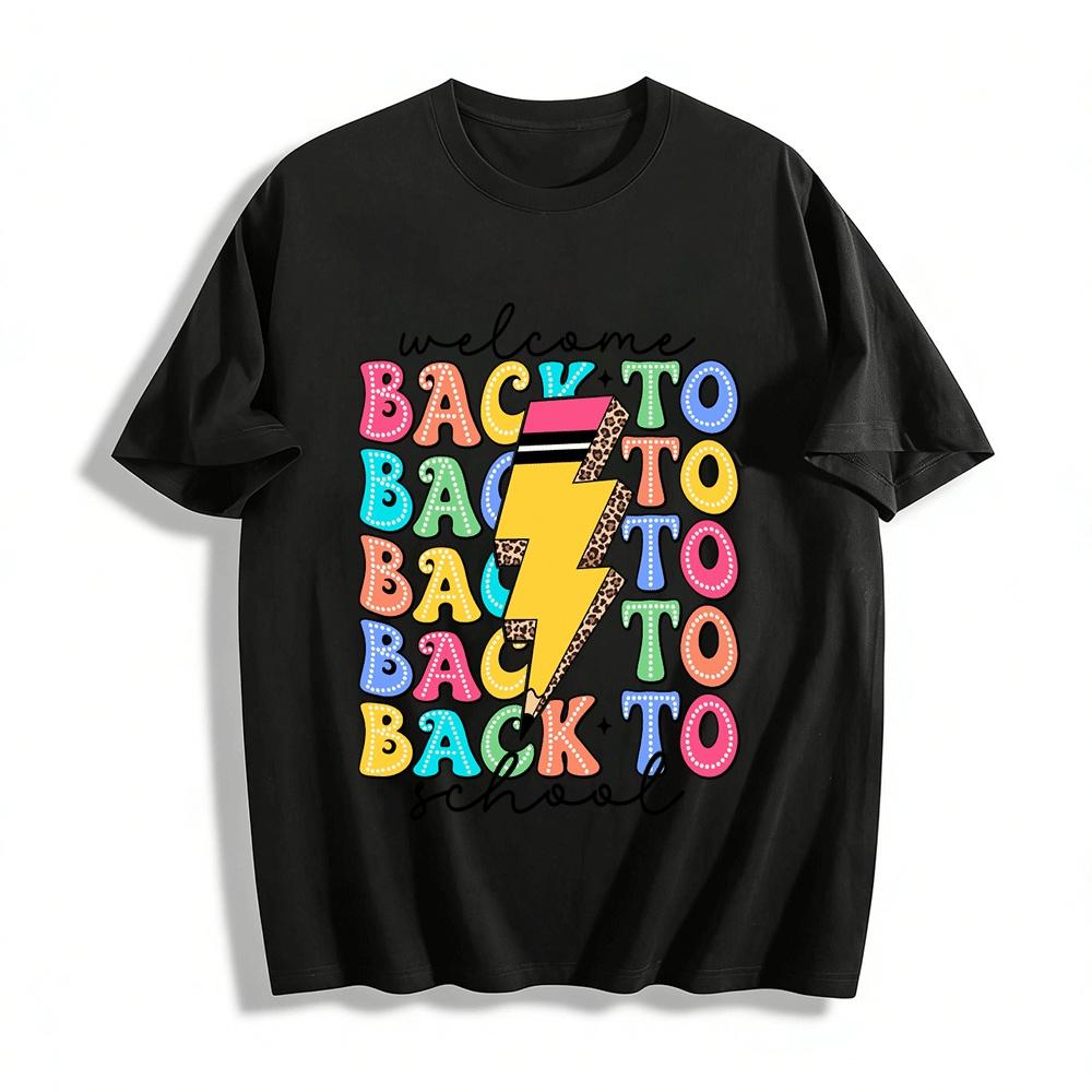 Back To School Lightning Pencil Graphic Casual Tee Pure cotton T-shirt XXS
Back To School Lightning Pencil Graphic Casual Tee Pure cotton T-shirt XXS